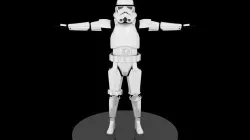 Star Wars Rogue One-Solo Stormtrooper Armor 3D print model Low-poly 3D model