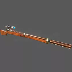 Steampunk Springfield 1903 Sniper Rifle Low-poly 3D model