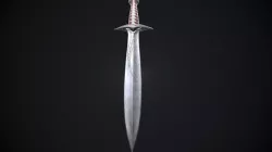 Sting Sword from The Lord of the Rings Movie Low-poly 3D model