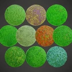 Stylized PBR Grass Textures Texture