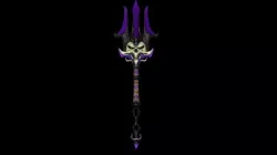 Stylized Skull Trident Low-poly 3D model