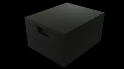 Styrofoam Cooler Box 3D model