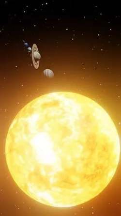 sun and planets comparison actual size 3D model