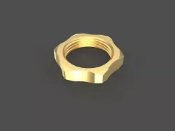 Suzuki Top Yoke Nut 3D model
