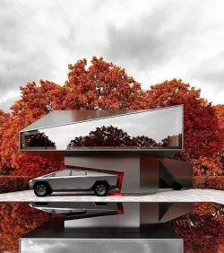 TESLA CYBERTRUCK House Revit 3D Model Low-poly 3D model