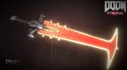 The crucible Blade of doom  Low-poly 3D model