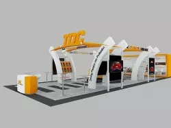 TOC Exhibition 6x15 Booth 3D model