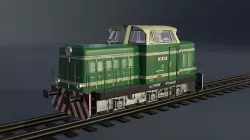 Train t-334 Low-poly 3D model