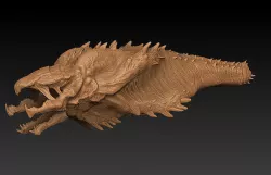 Tremors 5 African Graboid 3D model