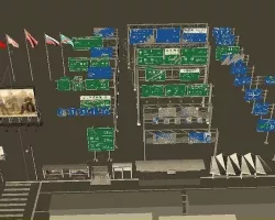 Urban Infrastructure Construction  City Platform 3D model