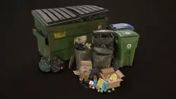 Urban Trash Pack Vol 3 Low-poly 3D model