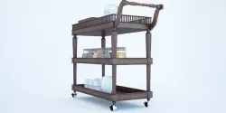 Wooden Serving Trolley  3D model