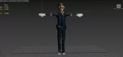 zombie girl police Texture