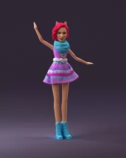 001038 barbie woman 3D model