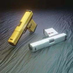 2 glocks 3D model