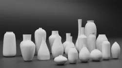 20 Modern Ceramic Flower Vases 3D model