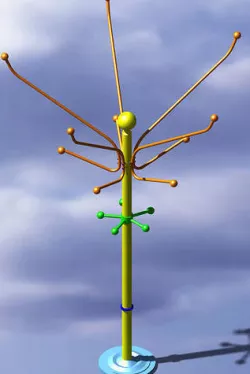 3D Hanger model in Catia v5 3D model
