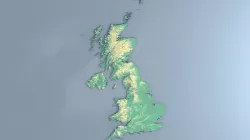 3d map UK with relief 5k 3D model