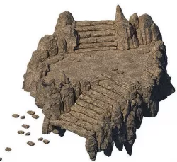 Accessories - Huang Longshan stone steps 01 3D model