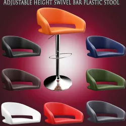 Adjustable height swivel bar plastic STOOL Low-poly 3D model