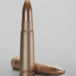 Ak- 47 bullet Low-poly 3D model