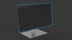 Alien  PC Monitor Low-poly 3D model