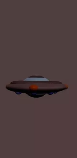 Alien-Ufo-ow-poly-3D model Low-poly 3D model