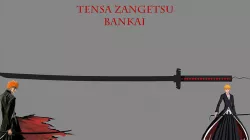 Anime Sword Tensa Zangetsu  Low-poly 3D model