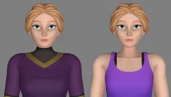 Anna Female Avatar for VTuber 3D model
