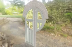 Art Nouveau style door 3D model