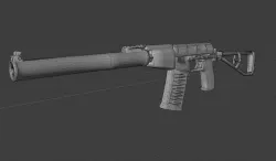 AS Val Low-poly 3D model