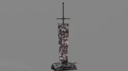 Asta Demon Slayer Sword Low-poly 3D model