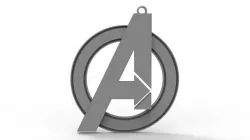 Avengers Logo 3D model