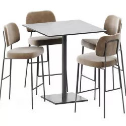 Bar Table Dado S80 by Mobliberica and Kapoor Bar Chair by Annud 3D model