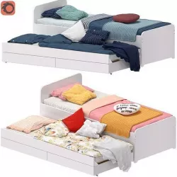 bed IKEA - SLAKT 3D model