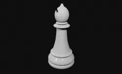 Bishop Chess Game Piece - Bispo Jogo de Xadrez 3D model