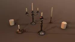 Candle Holder - PBR Model Low-poly 3D model