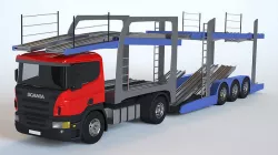 Car carrier trailer 3D model