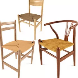 Chair CH24 CH36 CH47 AVE Carl Hansen Wishbone 3D model