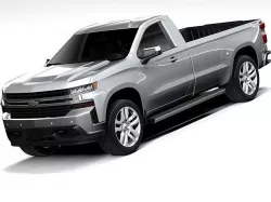 Chevrolet Silverado 1500 LT regular cab 2019 3D model