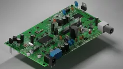 Circuit Board Low-poly 3D model
