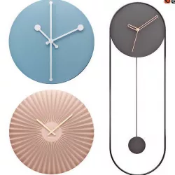 Clock Collection Ivon Alessi  Dotty  Karlsson 3D model