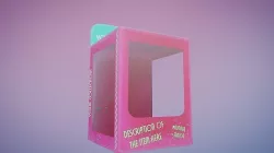 Collectible Box NFT template - animated in Blender 3D model