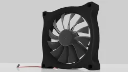 Computer Cooling Fan 120mm  Low-poly 3D model