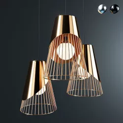 Conic Section Pendant Light 3D model