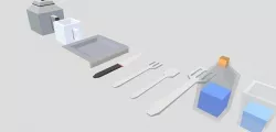 Cook Tools 13 Models Low-poly 3D model