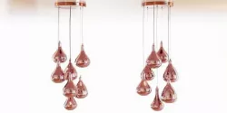 Copper Mirror Ball Pendant Light 3D model