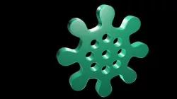 Coronovirus symbol 3D model