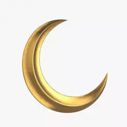 Crescent moon 3D model