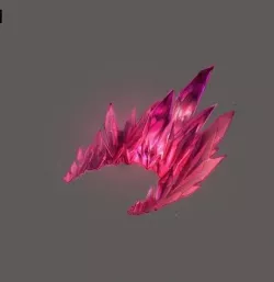 Crystal Swamp - Crystal - Red 01 3D model